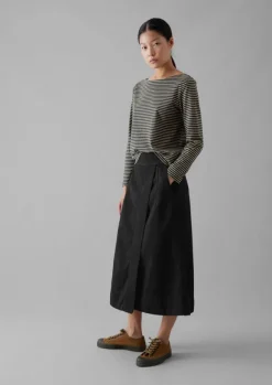 New Stripe Soft Cotton Long Sleeve Tee Women Jersey|Tops & Tees