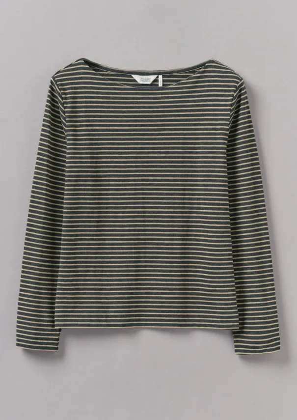 New Stripe Soft Cotton Long Sleeve Tee Women Jersey|Tops & Tees