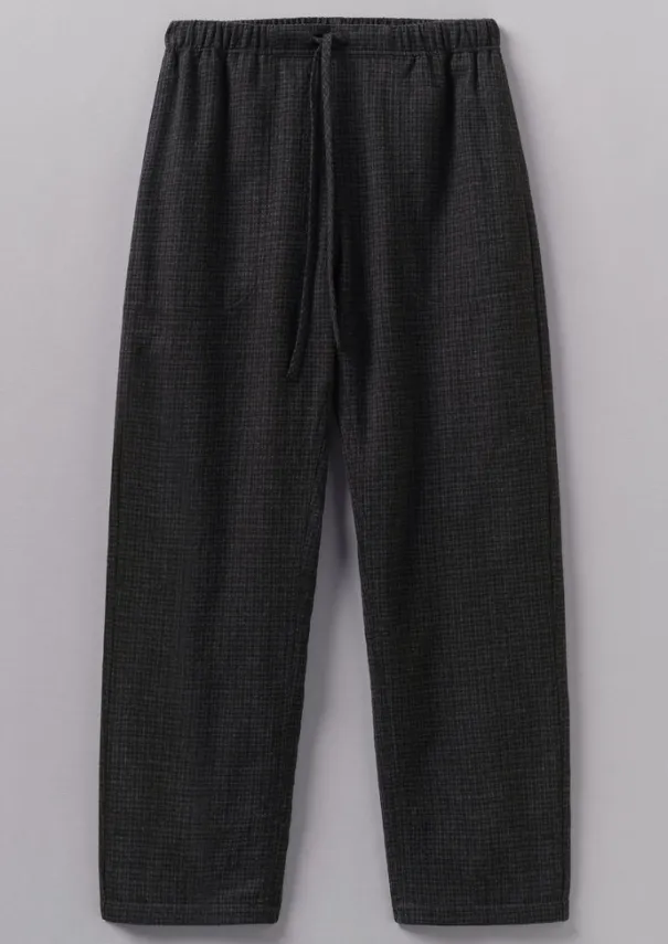 Best Suki Wool Cotton Seersucker Check Trousers Women Trousers