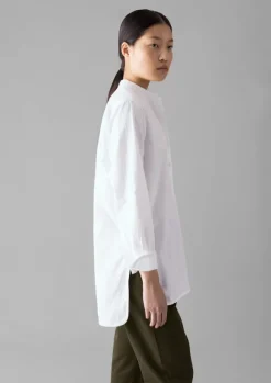 Hot Taro Cotton Oxford Long Shirt Women Workwear|Shirts