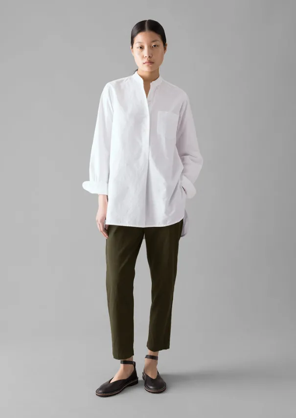 Hot Taro Cotton Oxford Long Shirt Women Workwear|Shirts