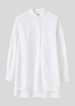 Hot Taro Cotton Oxford Long Shirt Women Workwear|Shirts