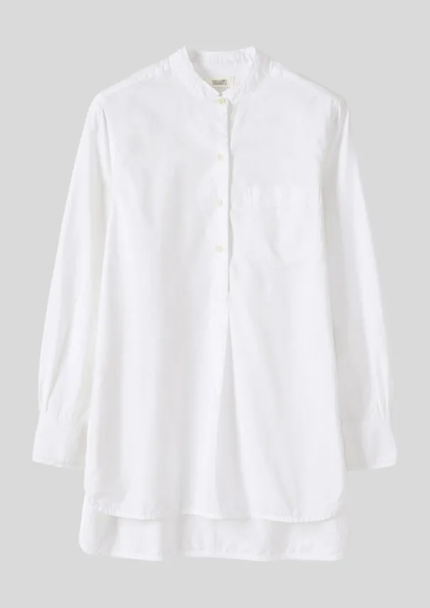 Hot Taro Cotton Oxford Long Shirt Women Workwear|Shirts