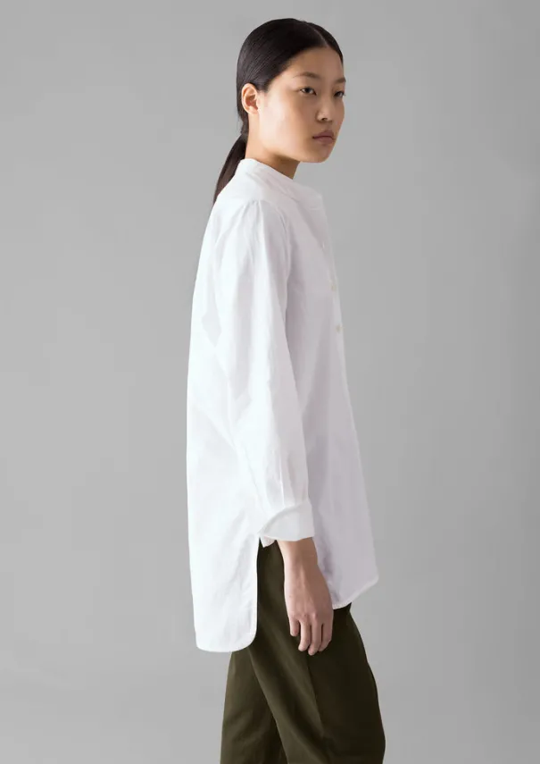 Hot Taro Cotton Oxford Long Shirt Women Workwear|Shirts