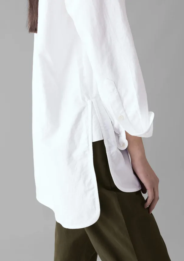 Hot Taro Cotton Oxford Long Shirt Women Workwear|Shirts