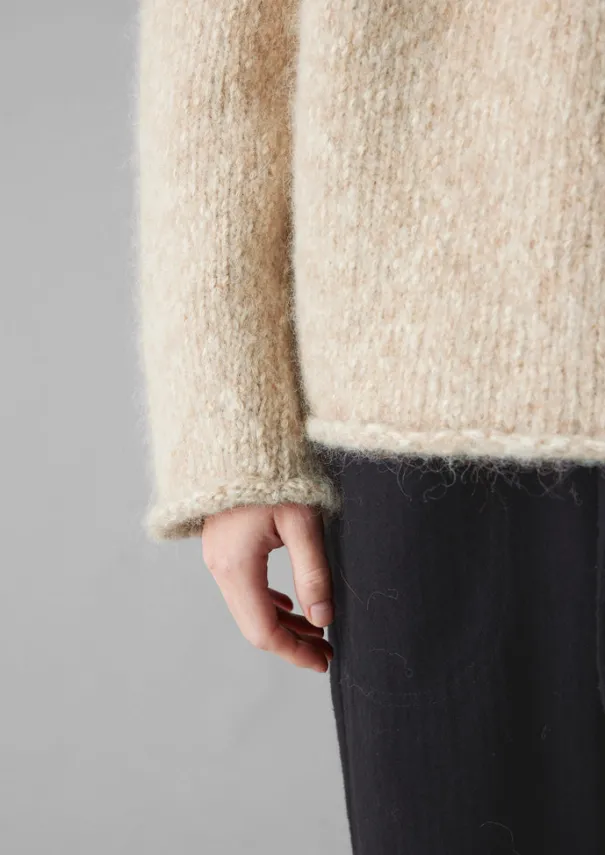 Sale Textured Cotton Alpaca Sweater Women Jersey|Loungewear