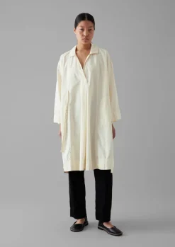 Hot Textured Cotton Poplin Wrap Shirt Women Tops & Tees
