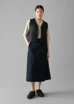 Clearance Textured Knit Gilet Women Knitwear