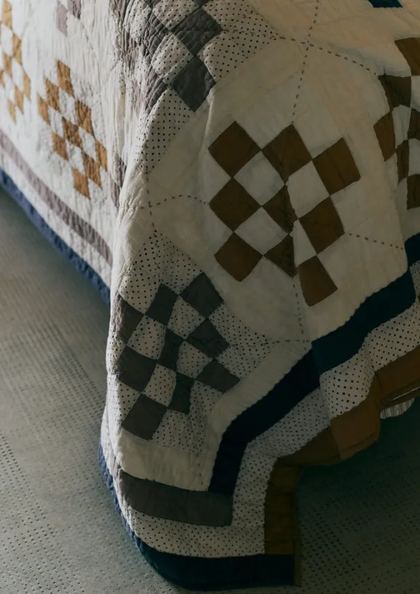 Tile Cotton Patchwork Quilt Textiles|Blankets & Throws