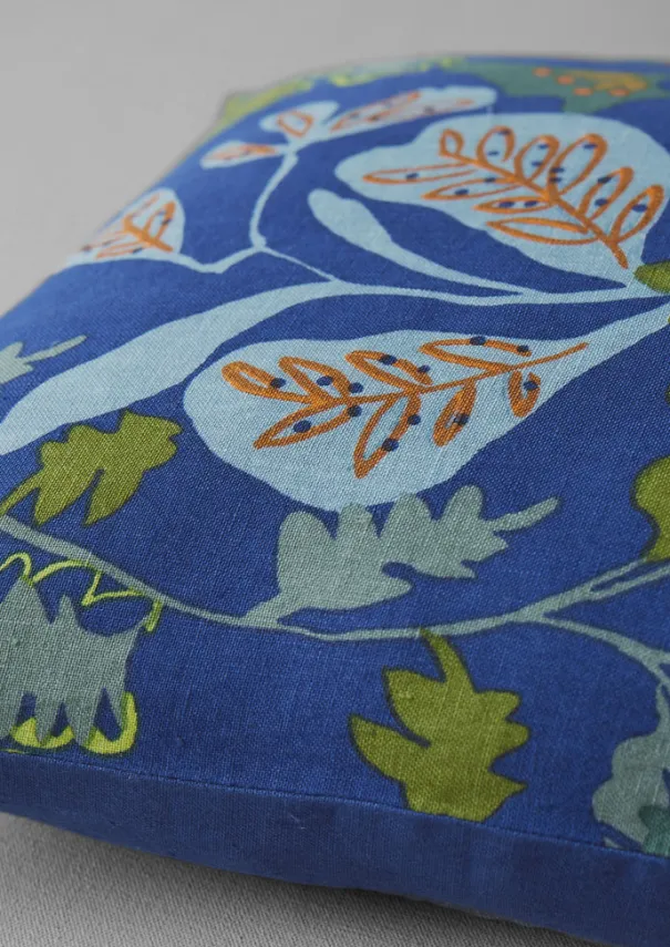 Trailing Foliage Linen Cushion Cover Textiles|Cushions & Covers