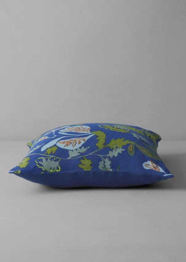 Trailing Foliage Linen Cushion Cover Textiles|Cushions & Covers