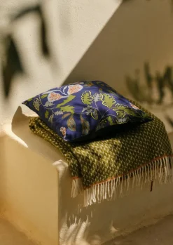 Trailing Foliage Linen Cushion Cover Textiles|Cushions & Covers