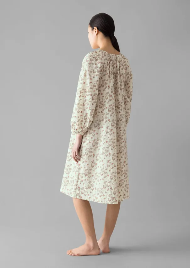 Discount Trellis Floral Block Print Nightdress Women Nightwear|Loungewear