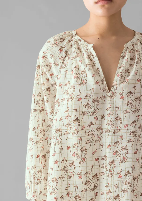 Clearance Trellis Floral Block Print Pyjamas Women Nightwear