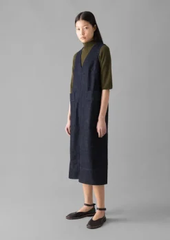 Hot V-Neck Denim Pinafore Dress Women Denim|Workwear