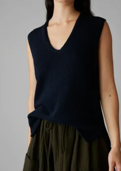 Hot V-Neck Linen Cotton Knitted Tank Women Linen|Loungewear