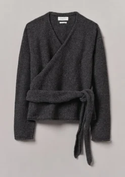 Hot V-Neck Wool Wrap Cardigan Women Knitwear