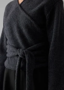 Hot V-Neck Wool Wrap Cardigan Women Knitwear