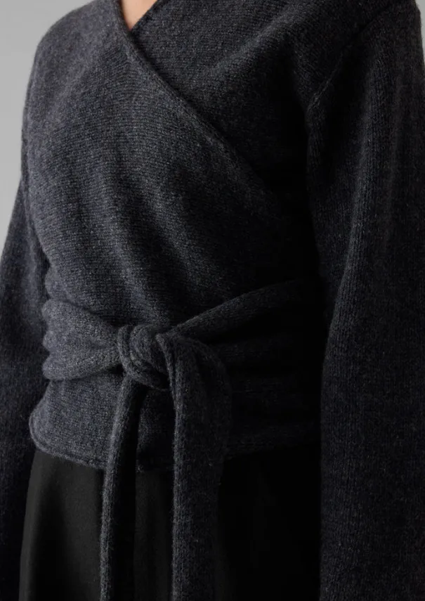 Hot V-Neck Wool Wrap Cardigan Women Knitwear