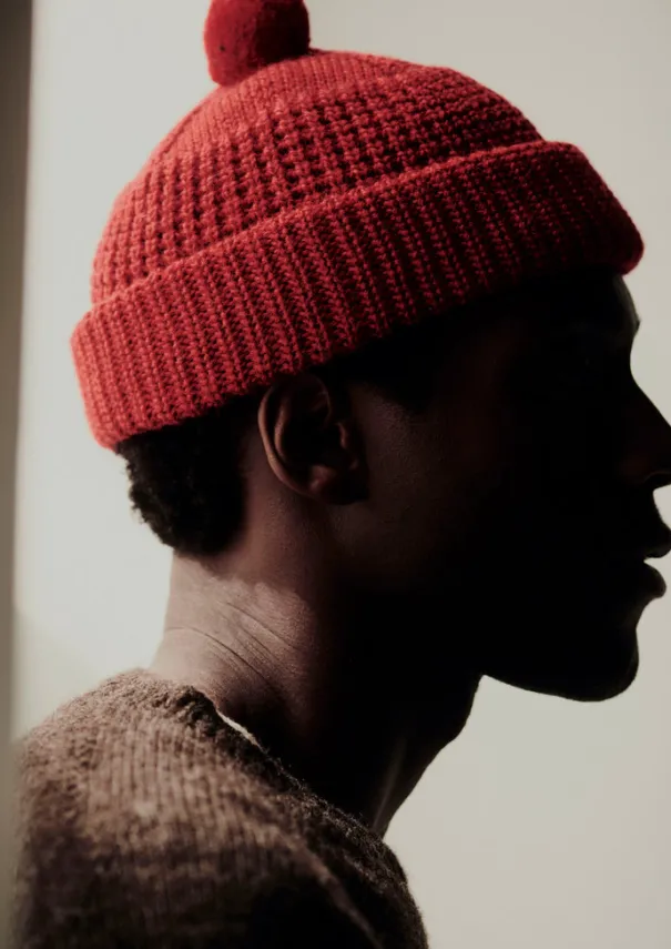 Discount Waffle Stitch Wool Beanie Women Hats, Scarves & Gloves