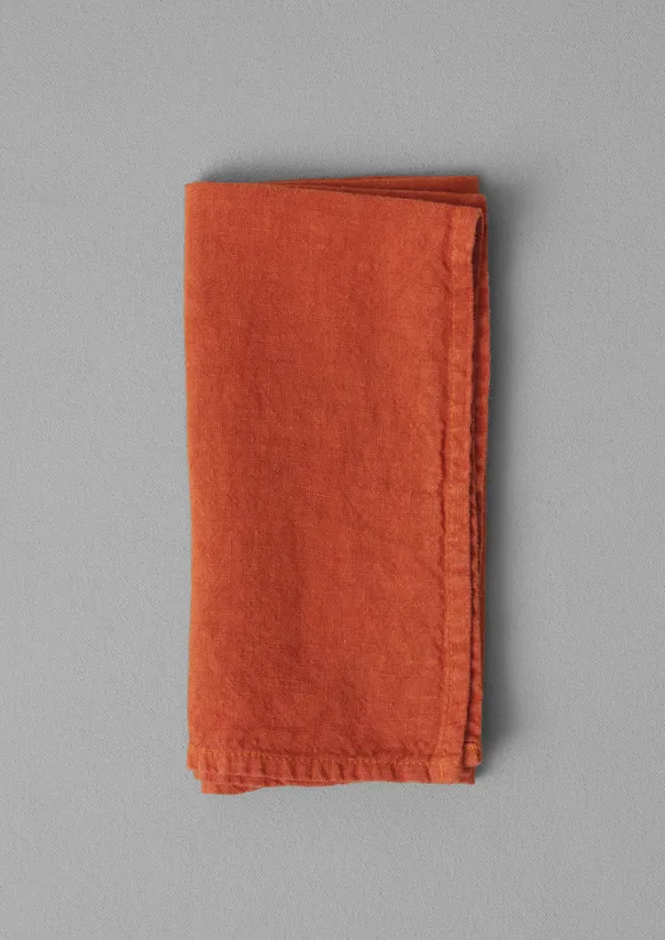 Hot Washed Linen Napkin Textiles|Tableware