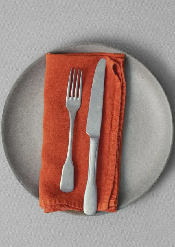 Hot Washed Linen Napkin Textiles|Tableware
