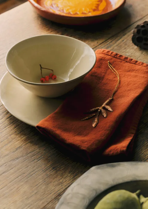 Hot Washed Linen Napkin Textiles|Tableware
