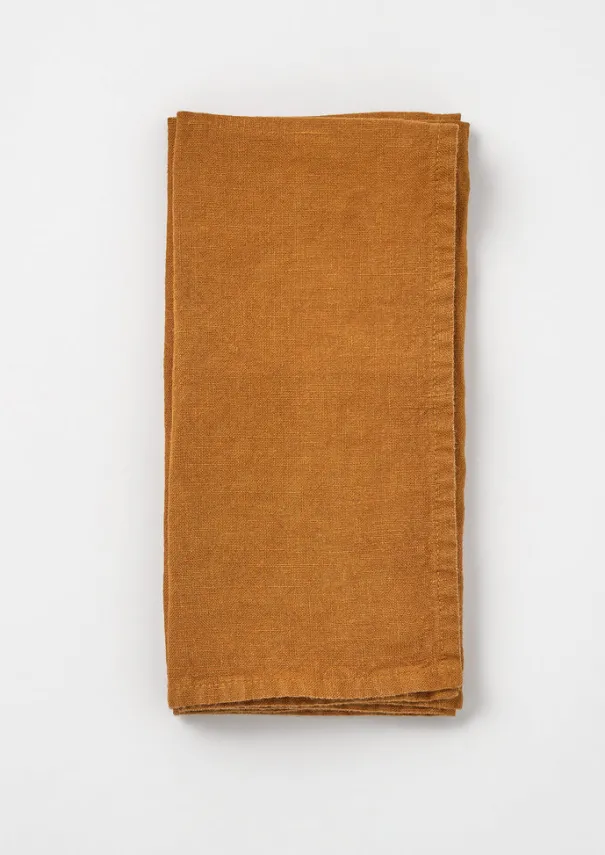 Hot Washed Linen Napkin Textiles|Tableware
