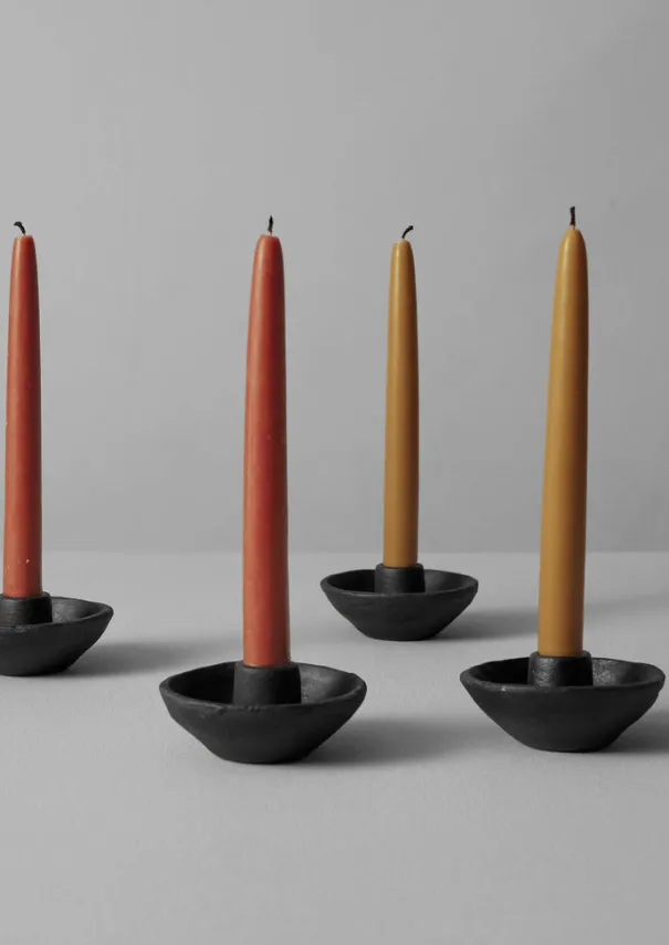 Outlet Wax Atelier Set of Four Dinner Candles Candles & Holders