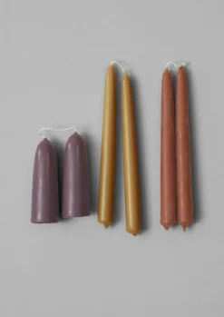 Hot Wax Atelier Set of Two Stubby Candles Candles & Holders