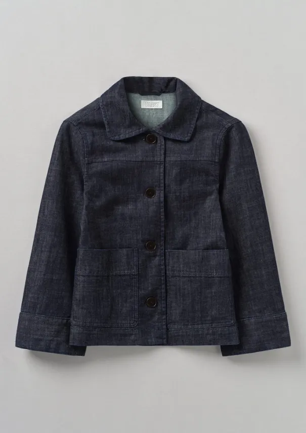 Discount Wide Sleeve Organic Denim Jacket Women Denim|Coats & Jackets