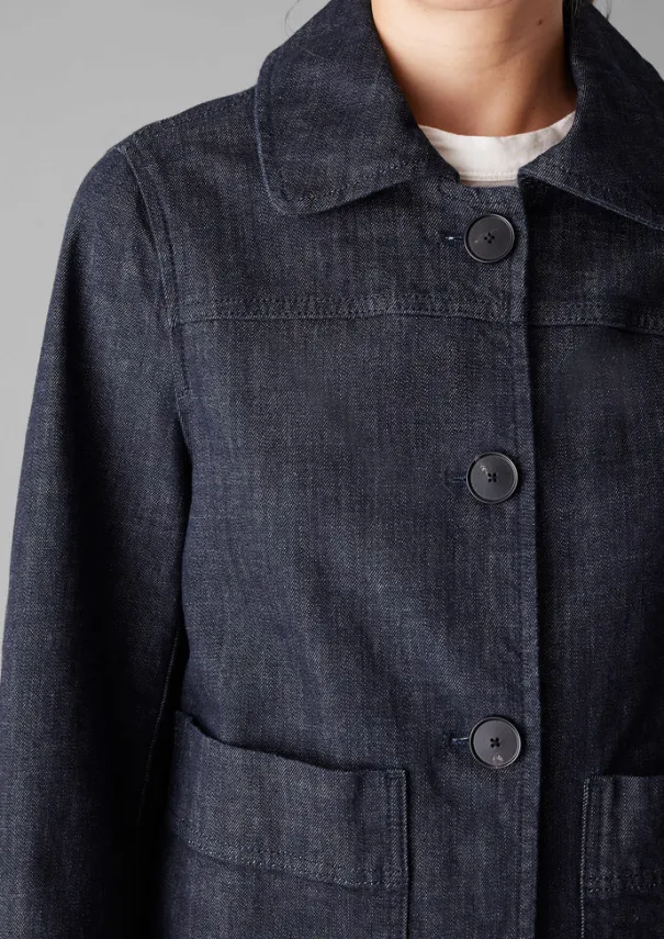 Discount Wide Sleeve Organic Denim Jacket Women Denim|Coats & Jackets