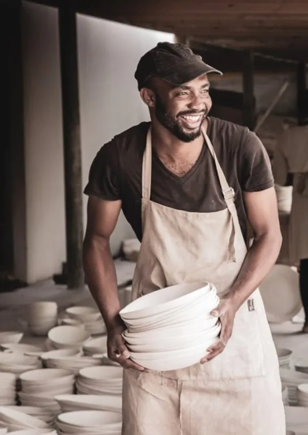 Best Wonki Ware White Wash Pasta Bowl Ceramics|Tableware