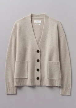 Hot Wool Cashmere Boxy Cardigan Women Cashmere|Knitwear