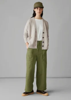 Hot Wool Cashmere Boxy Cardigan Women Cashmere|Knitwear