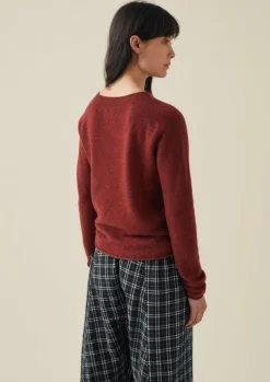 Sale Wool Cashmere Neat Sweater Women Knitwear