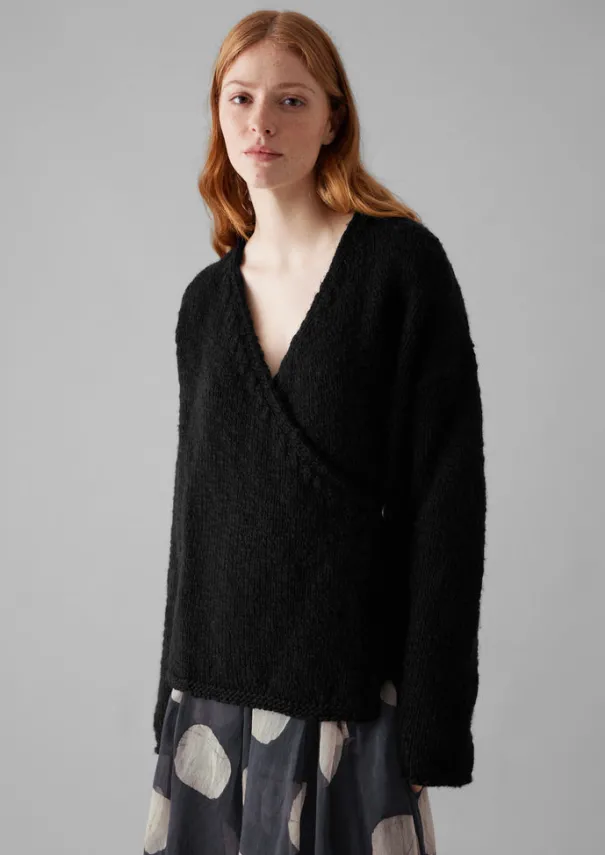 Sale Wool Knitted Wrap Jacket Women Jersey|Loungewear